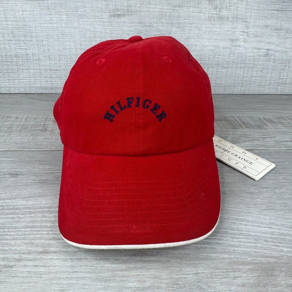 Tommy Hilfiger Sofia Richie Grainge Baseball Cap Womens OS Red Strapback Hat